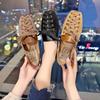 Fashion Personality Women Shoes 2025 Spring Lace-Up Casual Loafers Fashion Soft Square Toe Flats for Women Shoes Black Loafers Women