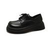 British Style Authentic Leather Shoes Women's Spring New Platform Height Increasing Japanese Style Mary Jane Shoes Loafers