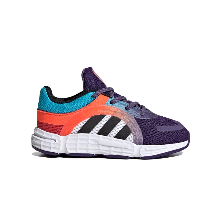 Adidas Originals Sonkei El I Slip Resistant Low top Toddler Shoes Blue Orange Purple Infant And Toddler FW8046
