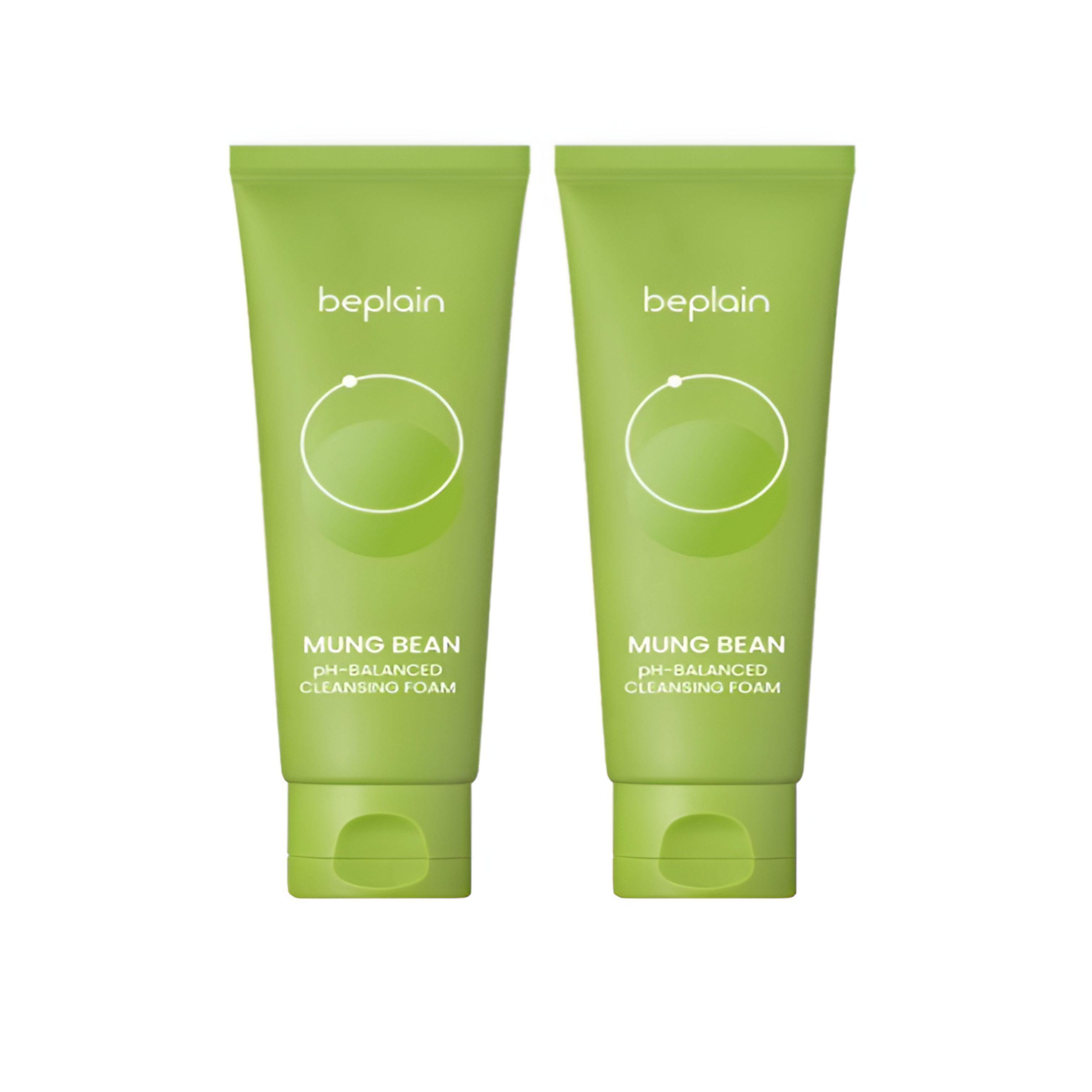 beplain Mung Bean Weak Acid Cleansing Foam 2-Pack Special Set (80ml + 80ml)