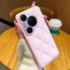 Small Fragrance Leather Grain Lens Full coverage Protection Case For Huawei Pura80 Ultra Pura 80 Pro 70 Mate 70 Pro + 60 Cover