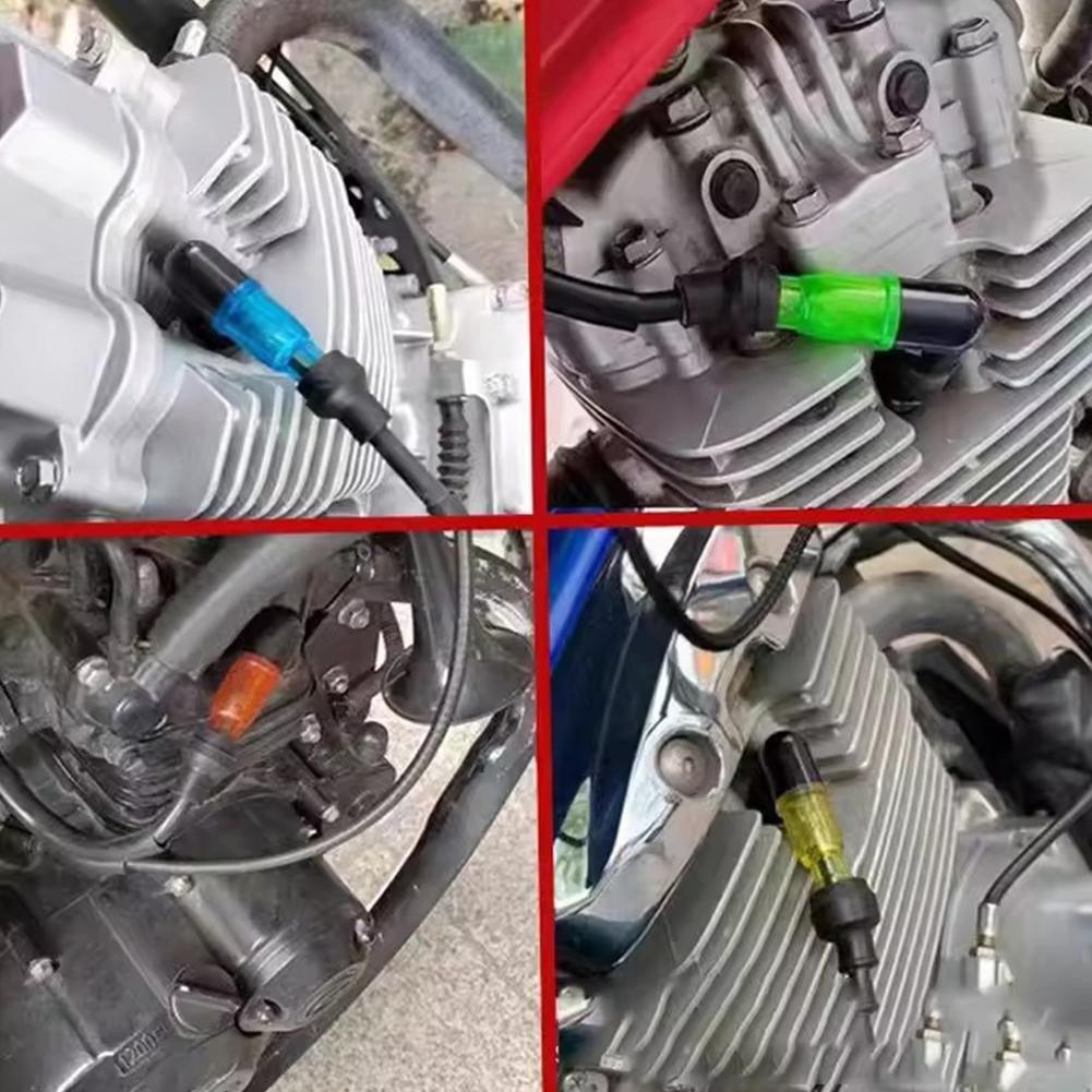 Motorcycle Ignition Spark Plug Cap Universal Flash Spark Plug High Pressure Cap Elbow Shaped Motorcycle Modification Accessories