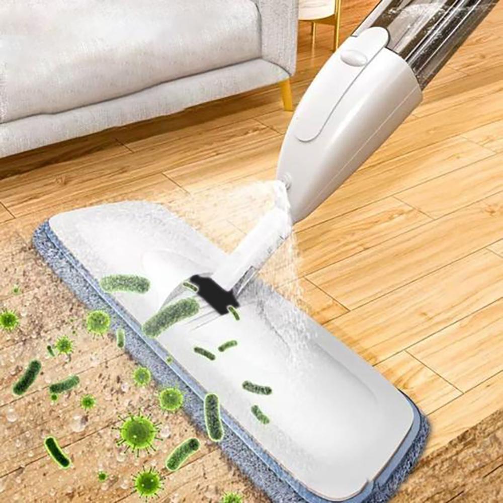 Nowy Duży Mop Natryskowy Do Gospodarstwa Domowego Z Wymienną Nakładką Z Mikrofibry Do Czyszczenia Na Mokro I Na Sucho Nakładki Z Mikrofibry Obrotowy Mop Natryskowy Miotła