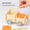 Children's Wooden Building Blocks - Mortise and Tenon Assembly, Large Particle House Toy