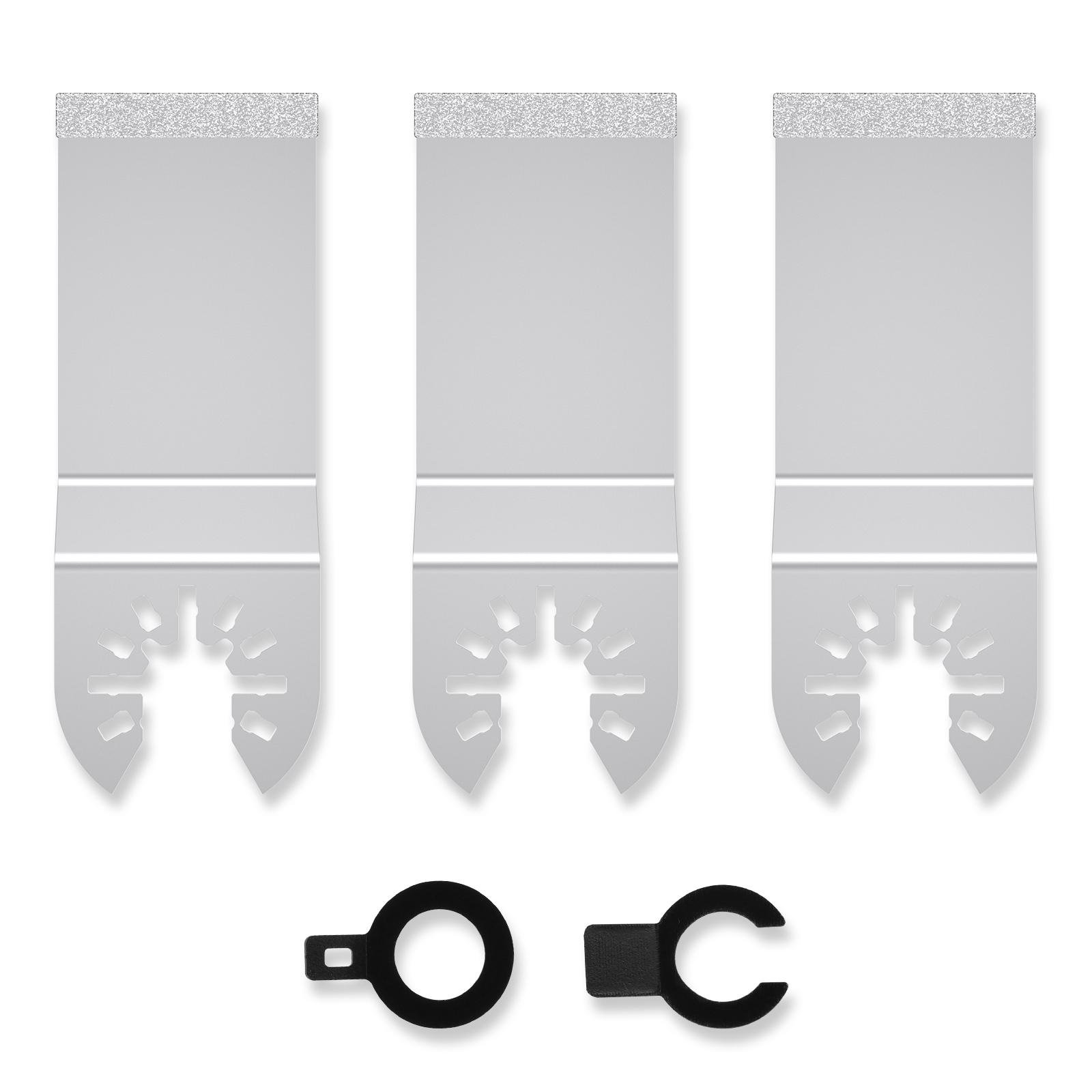 

3/25 Pcs Oscillating Saw Blade Universal Grout Removal Tool Blade with 2 Adapter Multi Tools Blades for Concrete and Tile Grout