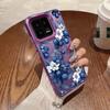 Cute Blue Flowers Case For iPhone 16 Samsung A55 M35 S24 FE Xiaomi Redmi Note 13 Pro 14C Huawei Honor 200 Shockproof Phone Bumper Anti-Scratch Cover