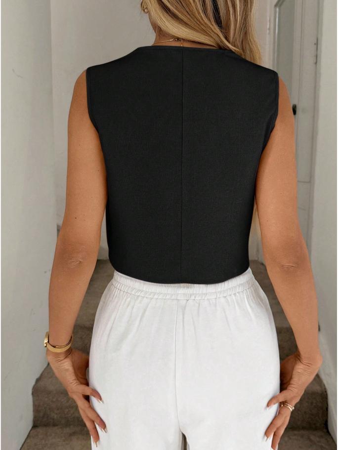 2026 Summer Casual Slim Fit Sleeveless Vest for Women – European & American Style