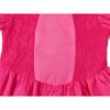 Peach Princess Dress Set - Polyester Fabric Halloween Christmas Carnival Cosplay Costume with Gloves and Crown Rose Pink 120 Cm