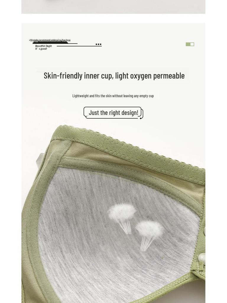 Wire-Free Plus Size Front-Closure Vest-Style Bra for Women