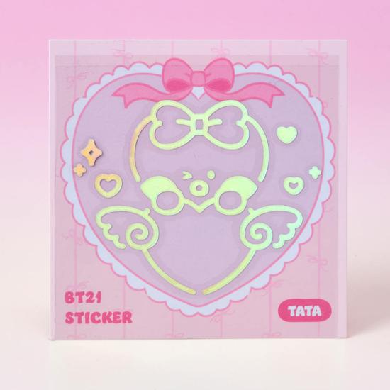 BT21 minini RIBBONED U Hologram Medium Sticker