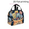 1pc, Mystical Tarot Cards Spill from a Pouch Under a Starry Sky. Printed Insulated Cooler Bag - Reusable Portable Hot Cold Bag F