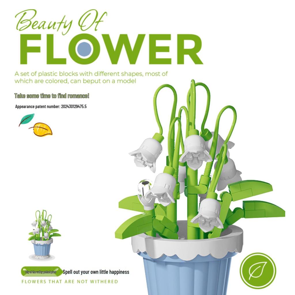 Bionic Eternal Flower Building Blocks: Sunflower and Rose Assembly Toy for Children