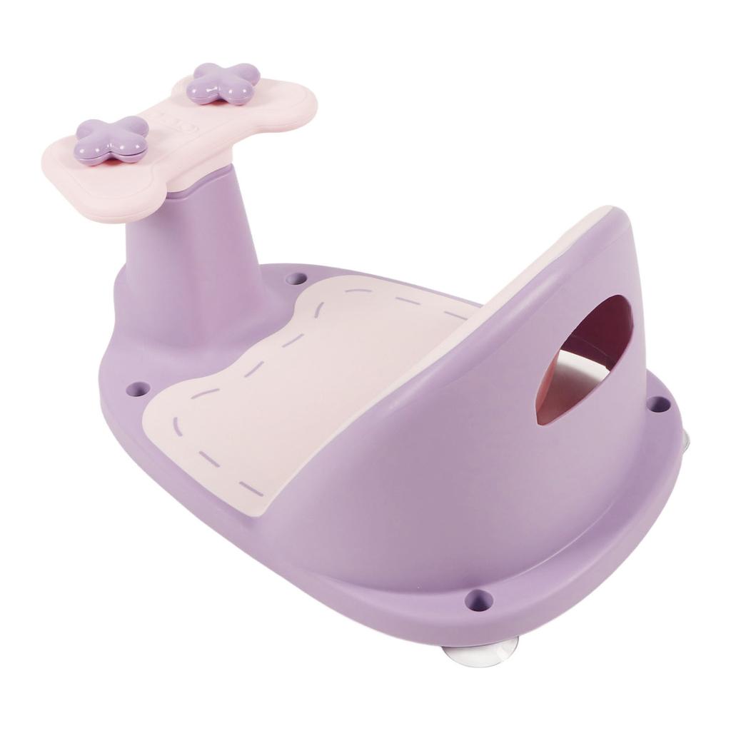 Baby Bath Seating Anti Slip PP Portable Infant Shower Chair with Secure Suction Cups for Washroom Bathroom