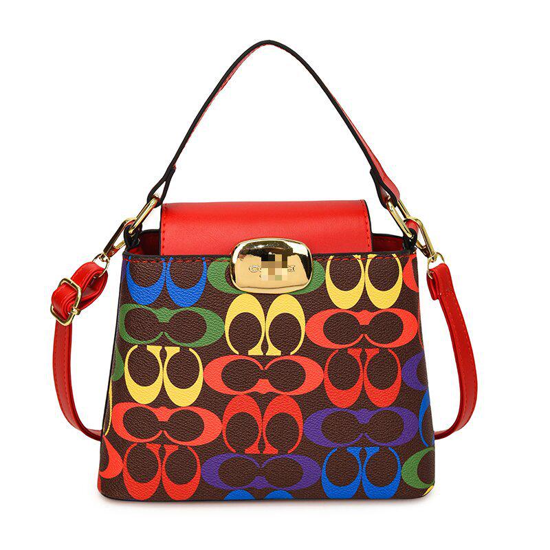 

2025 Fashion Cherry Print Tote: Women s Versatile Crossbody and Single Shoulder Bag in European and American Style One Size