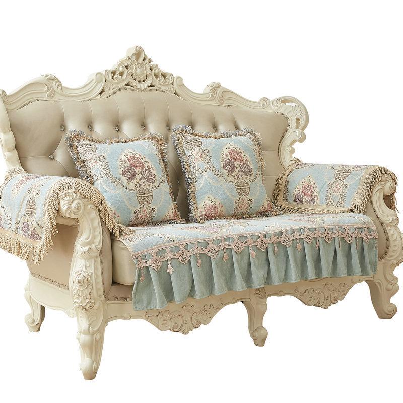 Vintage Chenille Jacquard Fabric Sofa Cushion