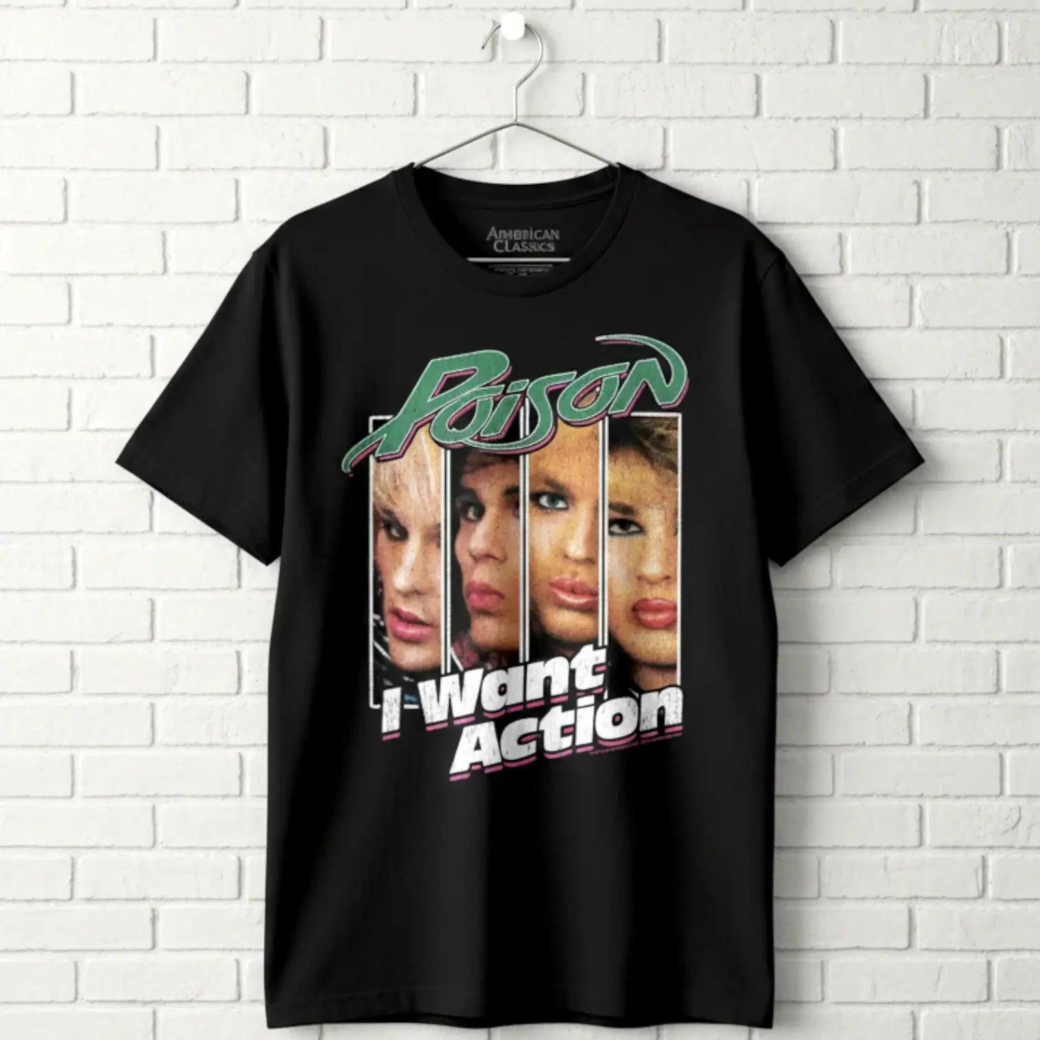 Poison I Want Action Album Men s T Shirt XXXL