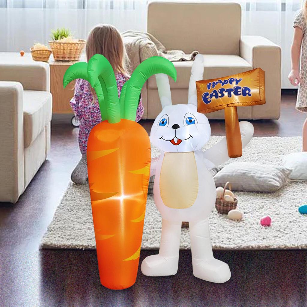 Aufblasbare Oster-Außendekoration mit Licht für den Innenhof, Rasen, Stil A