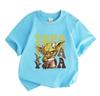 Kids Boys Girls 100% Cotton O-neck Short Sleeve T-Shirt, Cut