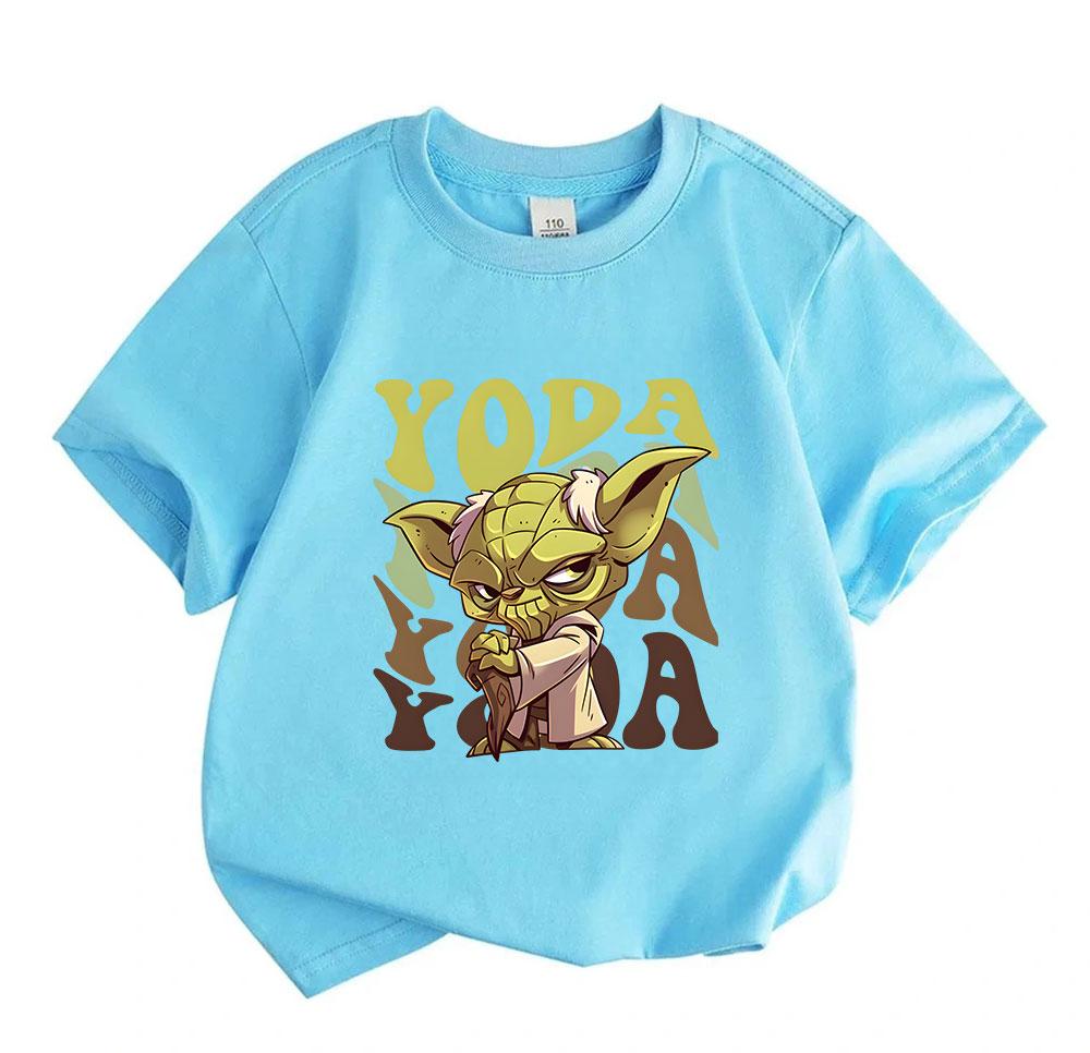 Kids Boys Girls 100% Cotton O-neck Short Sleeve T-Shirt, Cut