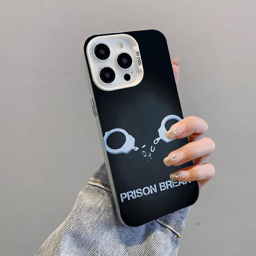 TV P-Prison Break Phone Case For IPhone 17 Pro Max 15 Pro 16 14 Plus 12 13 Mini 11 Pro Shockproof Colorful Cover