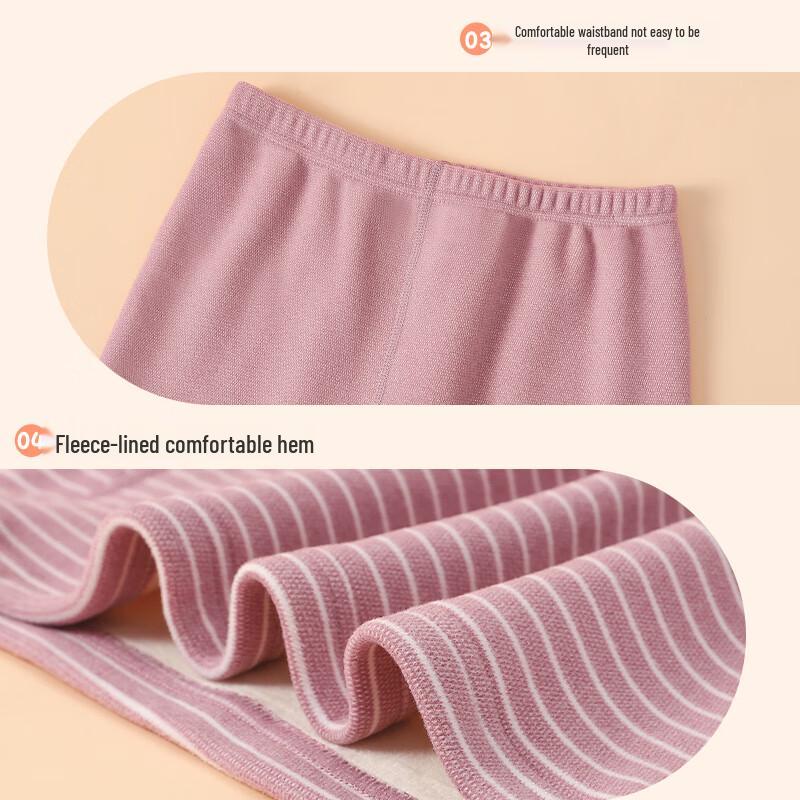 MIIOW Dicker Thermo-Unterwäsche-Set für Kinder aus Fleece