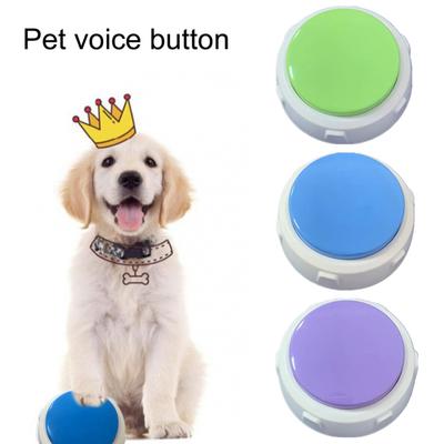 Voice Recording Button Train Your Pet with Ease Communication Pet Training Buzzer Dogs Cats Puppies 30 Second Record Playback Talking Button Funny
