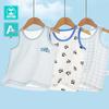 3-Piece Breathable Cotton Vest Set for Boys and Girls - Summer Style