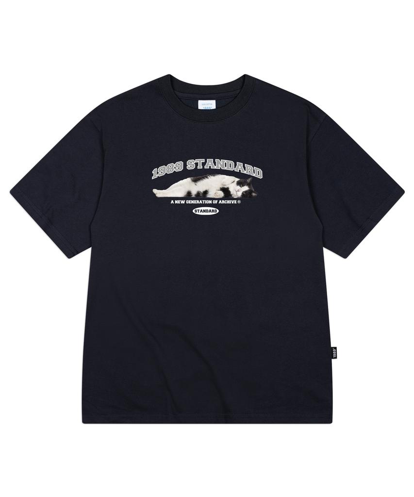 1989STANDARD Arch Charming Cat Cool Cotton Oversized Short Sleeve (Sisstd-0040)