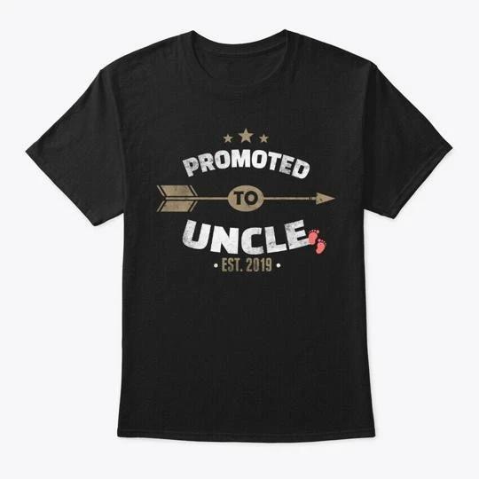 

Promoted To Uncle 2019 Baby Shower TTshirt Made in the USA Size S to 5XL 4XL