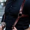 Stylish Men's Suspenders, Premium Leather, Comfortable Fit, Versatile Accessory for Trousers, Jeans, and Formal Pants