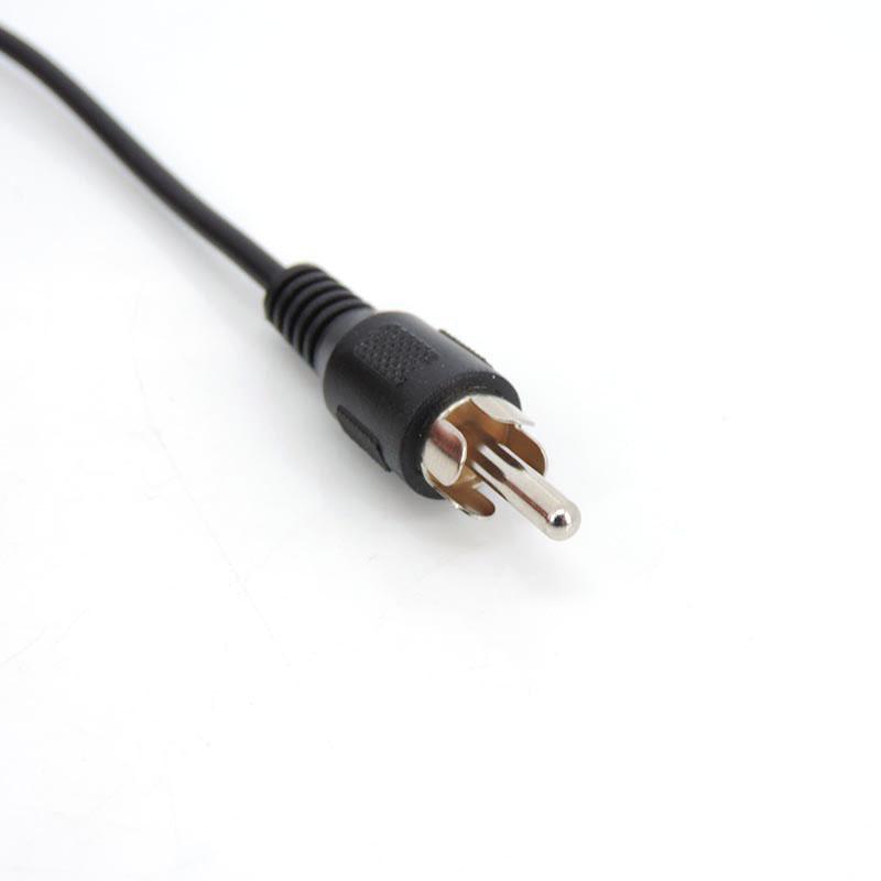 1m Black Car Rca 2 Pin Wire Male Head Audio Cable Av Single Video Stereo Connector Lead Extension Extend Wire Cord Diy Repair