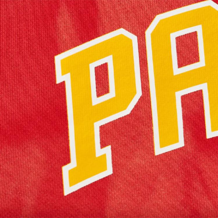 Palace Try-Dye Round Neck Letter Sports Sweatshirt Unisex sweatshirt Red P20CS015