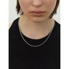 Silver 925 Brilliant Slim Tennis Necklace Lsn56