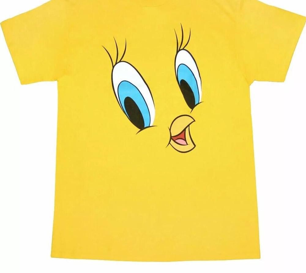 Looney Tunes Tweety Face T-Shirt REPRINT Unisex T-Shirt M