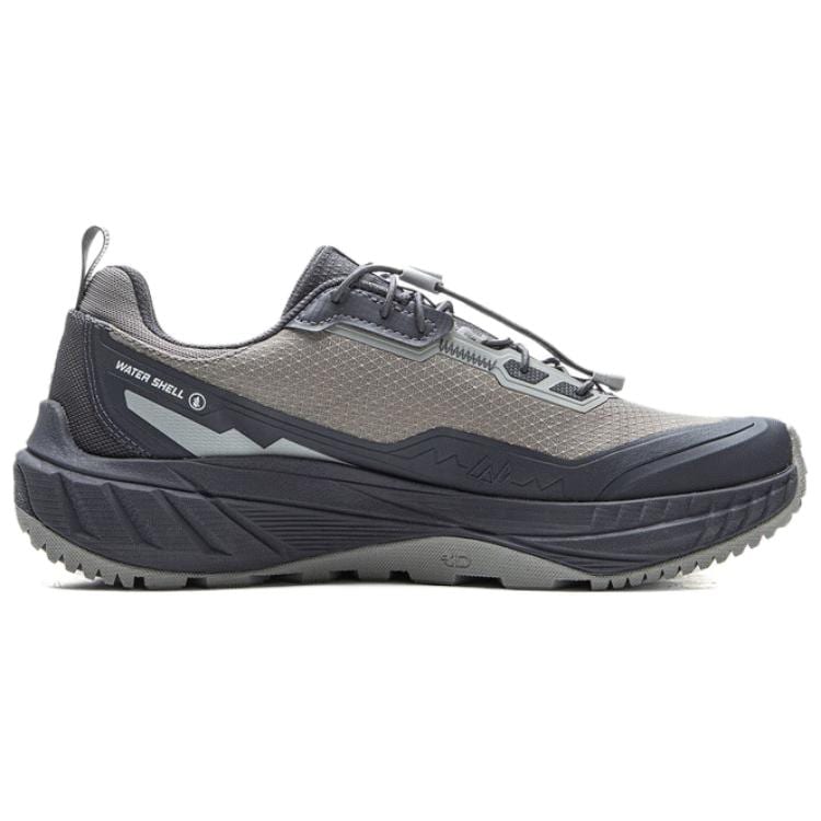 Li Ning Textile, TPU Low top Casual Trail Running Shoes Men's Rubble Gray Ebony Black ARSV161-4