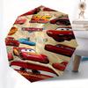 Lightning McQueen, Cars Automatisches Öffnungs- und Schließschirm, Kompakter Reiseschirm, Leicht und Tragbar, Geeignet für Strand Pendeln