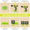 1-1PCS Wall Mount Battery & Tool Holder for Ryobi 18V Li-ion Battery Power Tool Drill Storage Hangers Shelf for RYOBI P111 P117