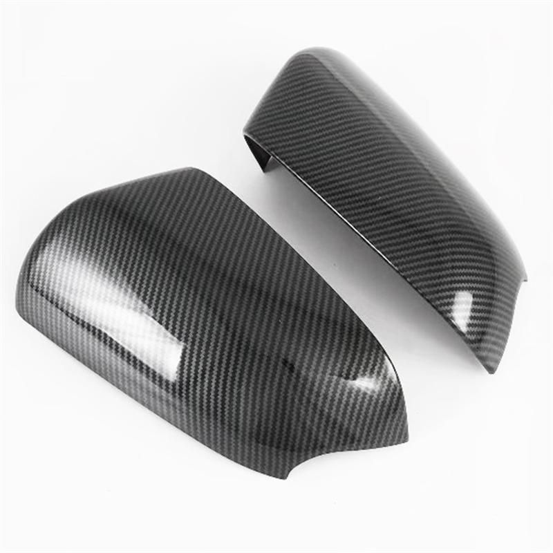 2Pcs Carbon Fiber Rear View Mirror Cover-Side Door Mirror Cover Cap For Hyundai Venue --A87Q