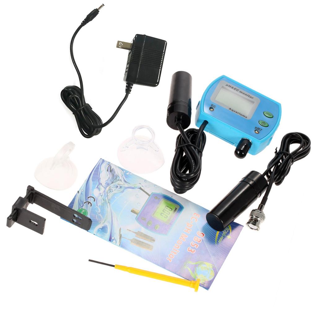 Mini Professional 2 in 1 Water Quality Tester Multi parameter Water Quality Monitor Online pH   EC Meter Acidometer