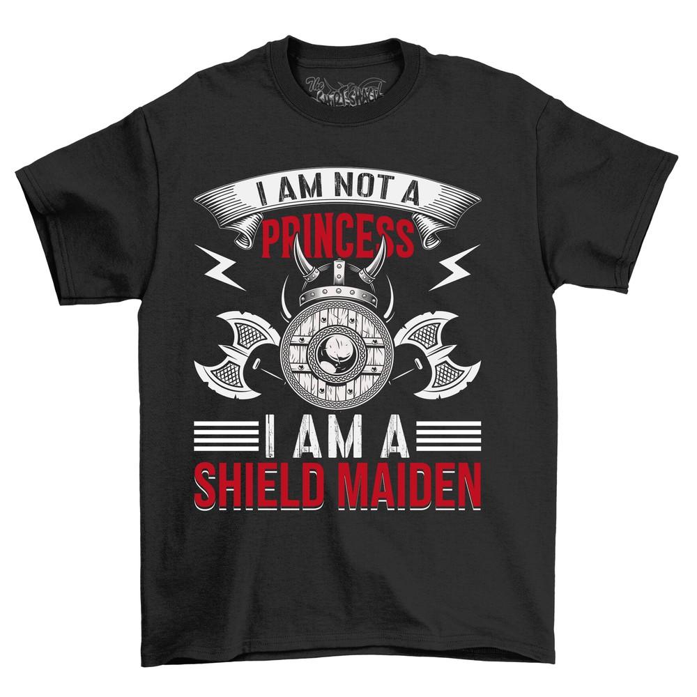 

Not a Princess, Shield Maiden t-shirt - Show Your Warrior Spirit! Funny Viking T 2XL