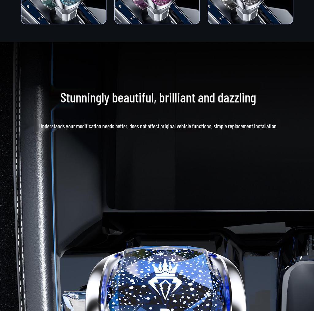 Κρυστάλλινος Επιλογέας Ταχυτήτων Toyota & Honda με Φωτισμό - Μοχλός Αυτόματου Κιβωτίου Ταχυτήτων.