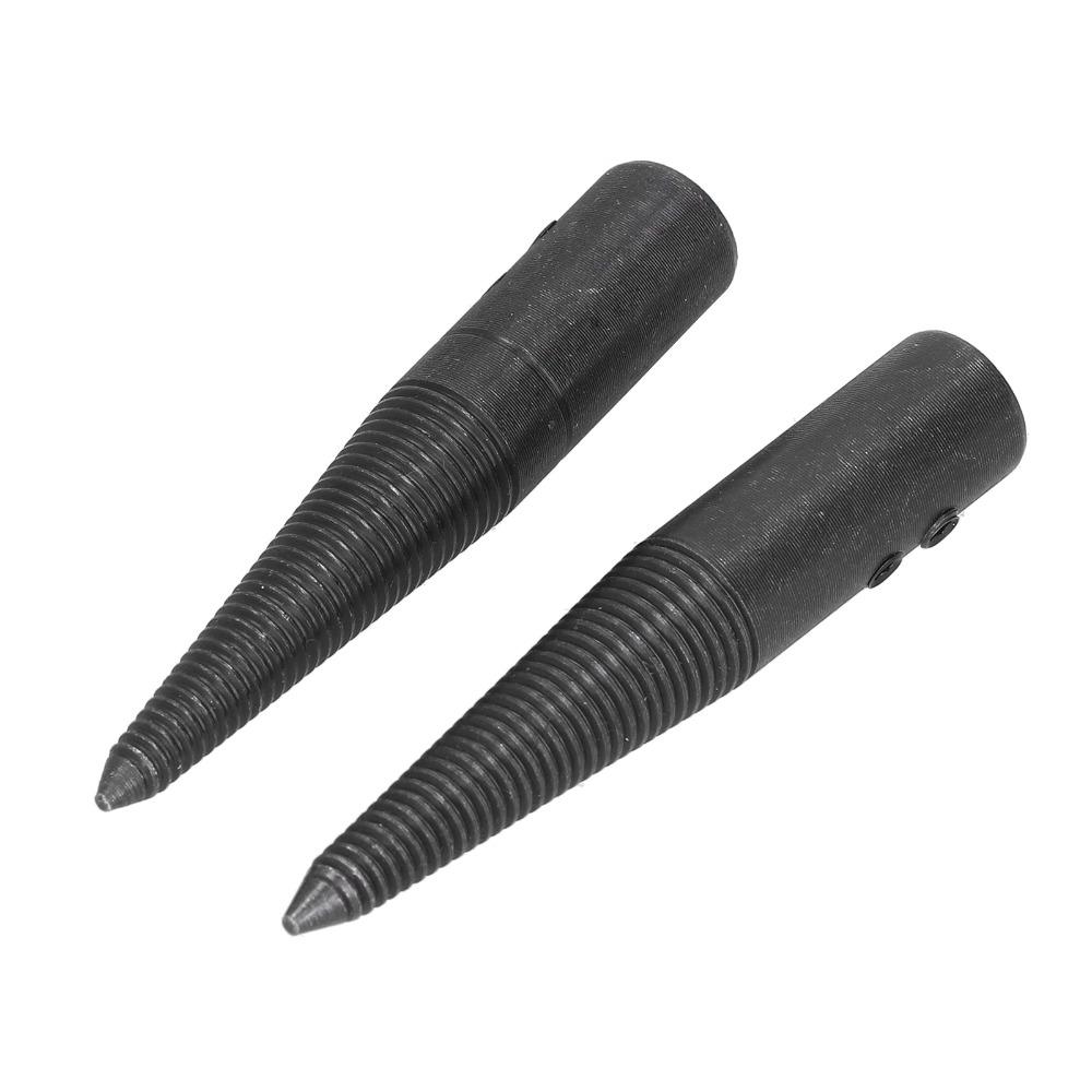 3 PCS Tapered Spindle Adapter Steel Left and Right Bench Grinder Adapter Black Anodized Polishing Connecting Rod