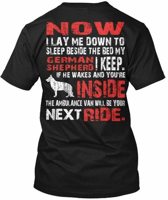 Ltd. Edit. German Shepherd Security - Protected By T shirt Made in USA S-5XL M