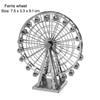 World Architecture 3D Metal Puzzle  Tower Model Diy Laser Cut Jigsaw Model For Adult Kid Educational Toys Desktop Decoration