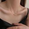 Double Layered Camellia Necklace for Women's Light Luxury Fashion Design Necklace Neck Chain Tassel Collarbone Chain Jewelry Gift