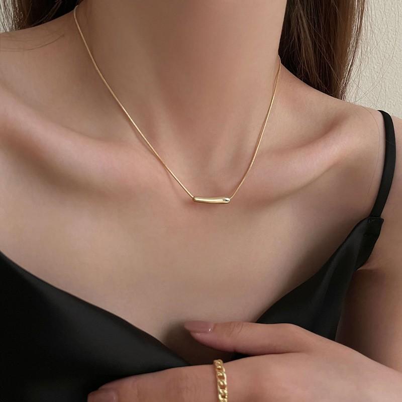 Double Layered Camellia Necklace for Women's Light Luxury Fashion Design Necklace Neck Chain Tassel Collarbone Chain Jewelry Gift