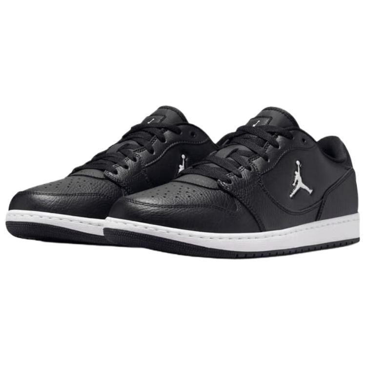 Jordan Court Connect Wygodny Krój Niskie Retro Buty do Koszykówki Męskie sneakersy Czarne IQ5698-001