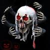 Halloween Haunted Skeleton Six Claw Monster Ghost Luminous Electric Blood Red Gauze Hanging Decoration Prop