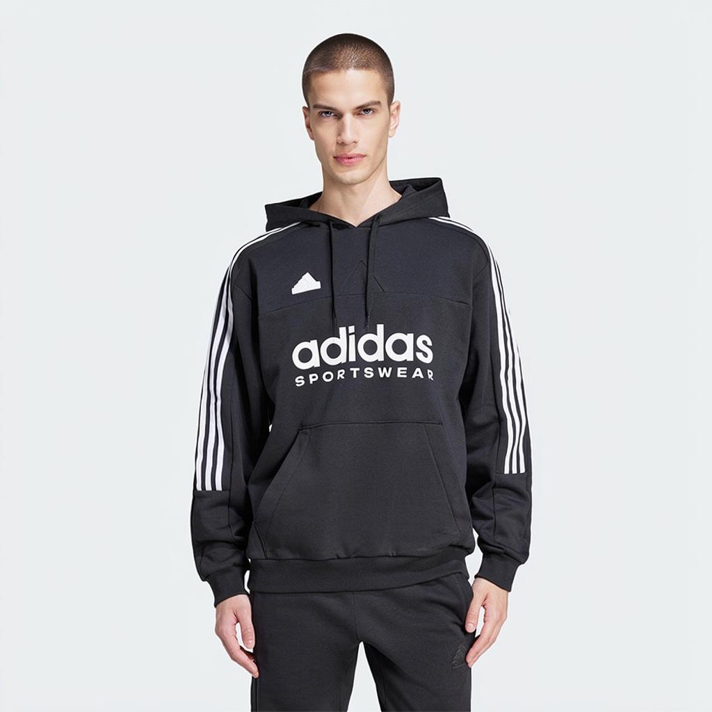 adidas Sportbekleidung Haus Von Tiro Gestreift Buchstabendruck Mit Kapuze Mode Bequem Sweatshirt Herren Sweatshirt Schwarz IW5936