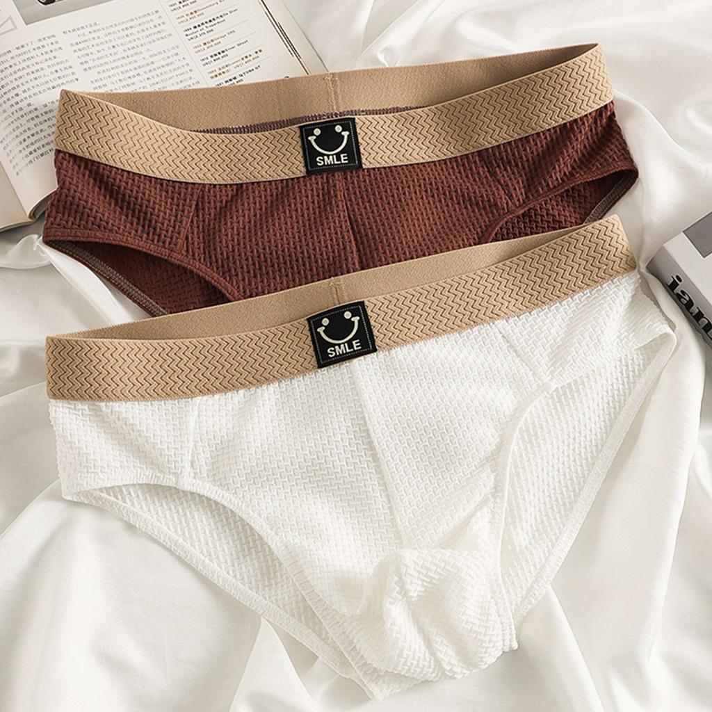 Ice Silk Men's Triangle Underwear Cool and Breathable in Summer for Young Men